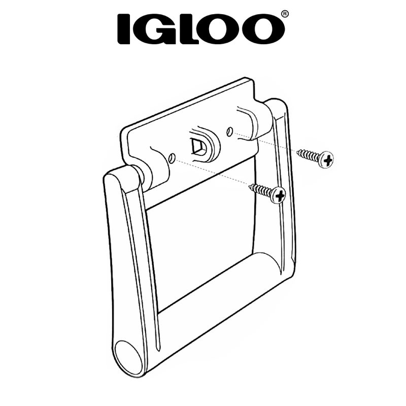 Igloo 21023 25-72 Quart Cooler Handle with Screws (White, 1 ea) - Image 3